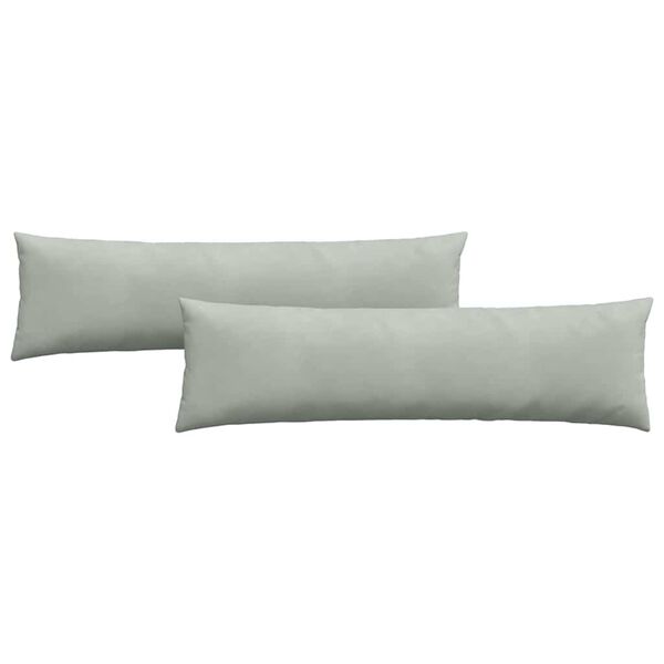 vidaXL Cojines de sof&aacute; 2 pcs Gris Claro 145 x 40 cm Tela de pana