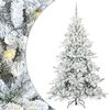 vidaXL &Aacute;rbol de Navidad artificial con ramas articuladas 210 cm