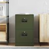 vidaXL Mueble archivador con caj&oacute;n Verde Oliva 44 x 50 x 106.5 cm
