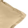 vidaXL Cojines silla respaldo alto 2 uds tela beige melange 120x50x7cm