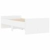 vidaXL Estructura de cama con cajones blanco 90x190 cm