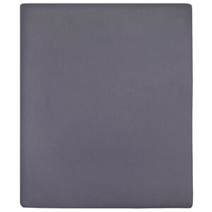 vidaXL S&aacute;banas bajeras jersey 2 uds algod&oacute;n gris antracita 140x200 cm
