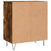 vidaXL Aparador madera contrachapada color roble ahumado 60x35x70 cm