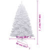 vidaXL &Aacute;rbol de Navidad artificial con bisagras y nieve flocada 150 cm