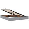vidaXL Cama con almacenamiento y LED Gris Claro 180 x 200 cm tela
