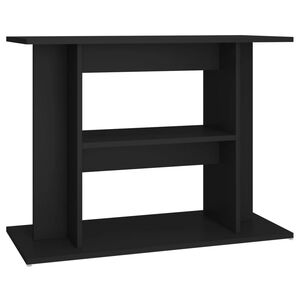 vidaXL Soporte para acuario madera de ingenier&iacute;a negro 80x35x60 cm
