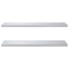vidaXL Estantes de pared 2 uds acero inoxidable plateado 100x40 cm