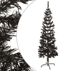vidaXL &Aacute;rbol de Navidad delgado negro 150 cm