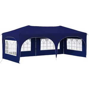 vidaXL Carpa Plegable para Fiestas 575 x 288 x 245 cm Azul Tela Oxford