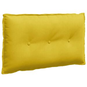 vidaXL Coj&iacute;n de Espalda Amarillo 80 x 50 cm Tela de pana