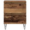 vidaXL Armario de Noche con caj&oacute;n 2 pcs Madera vieja 40 x 35 x 50 cm