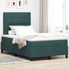 vidaXL Cama tipo Box Spring Verde oscuro 120 x 200 cm Terciopelo