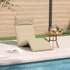 vidaXL Tumbona plegable beige 175x54x8,5 cm Tejido Oxford
