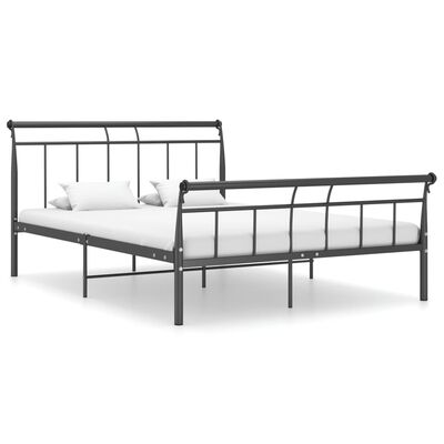 vidaXL Estructura de cama de metal negro 140x200 cm