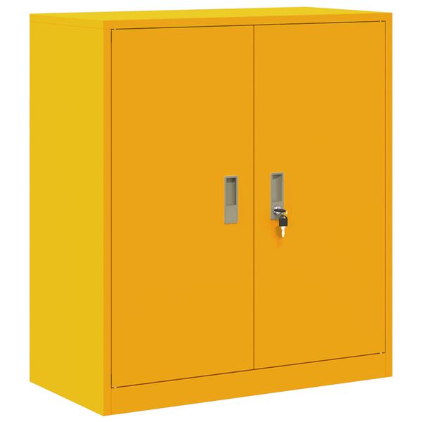 vidaXL Armario de almacenamiento Amarillo Mostaza 80 x 40 x 90 cm
