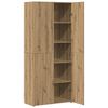 vidaXL Aparador alto 2 pcs Roble artesanal 80 x 42 x 185 cm