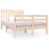 vidaXL Estructura de cama doble peque&ntilde;a de madera maciza 120x190 cm