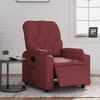 vidaXL Sillón reclinable eléctrico de cuero sintético rojo tinto