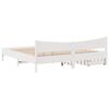 vidaXL Estructura de cama cajones madera maciza pino blanco 180x200 cm
