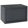 vidaXL Caja Fuerte con cerradura Gris oscuro 31 x 20 x 20 cm Acero