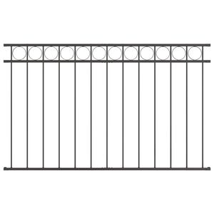 vidaXL Elemento de cerca ASSEN 170 x 80 cm Acero Gris