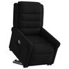vidaXL Sill&oacute;n reclinable elevable tela negro