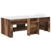 vidaXL Marco de Cama Alta para Ni&ntilde;os Madera envejecida 98.5 x 200 cm