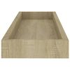 vidaXL Estantes de pared Loggia 4 uds color roble MDF 60x15x4 cm