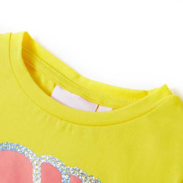 Camiseta infantil amarillo 116