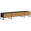 vidaXL Gabinete de TV Roble Negro 170.5 x 36 x 30.5 cm