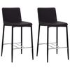 vidaXL Set mesa alta y taburetes de bar 5 pzas cuero sint&eacute;tico marr&oacute;n