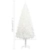 vidaXL &Aacute;rbol artificial de Navidad con hojas realistas blanco 120 cm