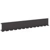 vidaXL Borde de C&eacute;sped 10 uds. 102 x 15 x 4 cm Acero Negro