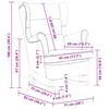 vidaXL Mecedora con respaldo alto de terciopelo rosa y madera maciza