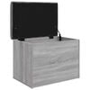 vidaXL Banco con almacenaje madera ingenier&iacute;a gris Sonoma 62x42x45 cm