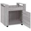 vidaXL Carrito de escritorio contrachapada gris Sonoma 60x45x60 cm