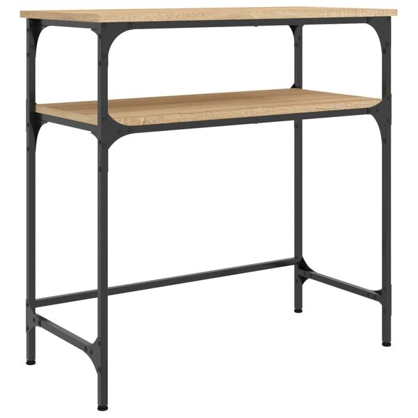 vidaXL Mesa consola madera de ingenier&iacute;a roble Sonoma 75x35,5x75 cm