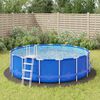 vidaXL Tapiz de suelo piscina geotextil de poli&eacute;ster gris claro &Oslash;428cm
