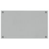 vidaXL Pizarra magn&eacute;tica de pared vidrio templado blanco 100x60 cm