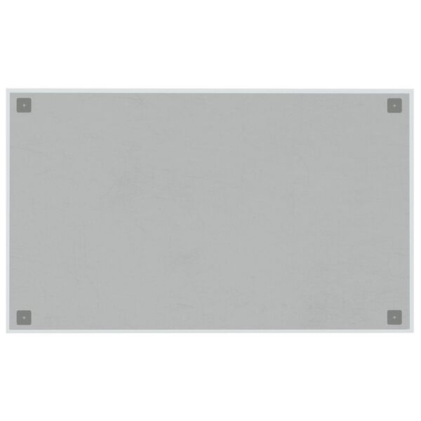 vidaXL Pizarra magn&eacute;tica de pared vidrio templado blanco 100x60 cm