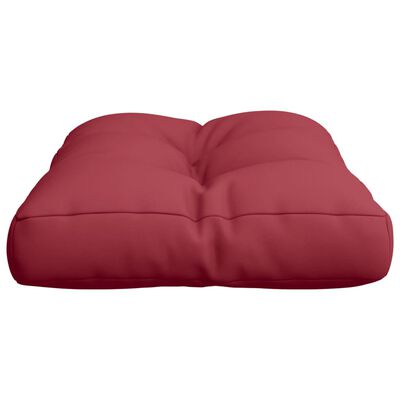 vidaXL Cojín para sofá de palets de tela rojo tinto 60x40x12 cm