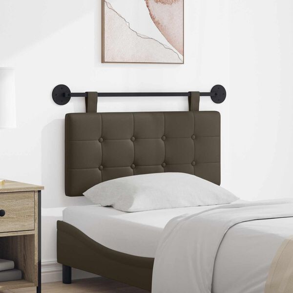 vidaXL Cabecera Colgante Gris 100 x 55 x 5 cm Cuero sint&eacute;tico