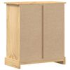 vidaXL C&oacute;moda cajonera Corona madera maciza de pino 80x43x91 cm