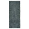 vidaXL Alfombra de pasillo lavable plegable gris poli&eacute;ster 60x200 cm