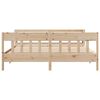 vidaXL Estructura de cama sin colch&oacute;n madera maciza de pino 200x200 cm