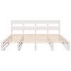 vidaXL Cama sin colch&oacute;n madera maciza de pino blanca 180x200 cm