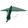 vidaXL Parasol de jardín Manual Verde y Negro 248 x 248 x 148 cm