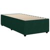 vidaXL Cama box spring con colch&oacute;n terciopelo verde oscuro 100x200 cm