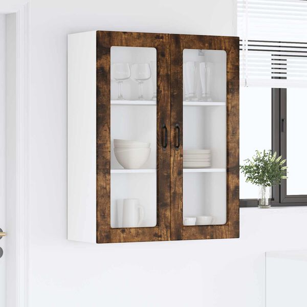 vidaXL Mueble de Cocina con estante Roble ahumado 80 x 31 x 100 cm