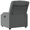 vidaXL Sill&oacute;n reclinable de masaje el&eacute;ctrico tela gris oscuro